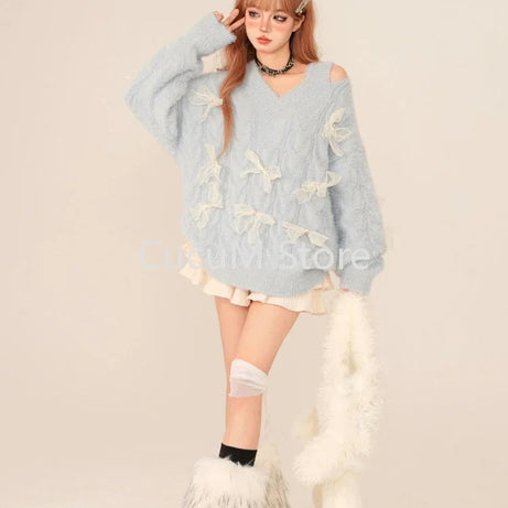 Dreamy Bow-Tied Sweater