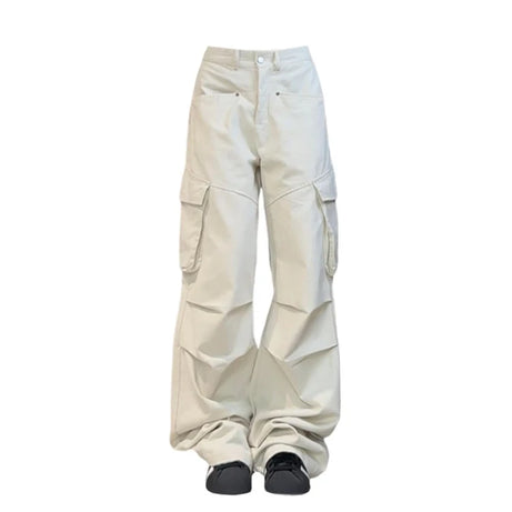 Minimalistische Cargohose mit weitem Bein