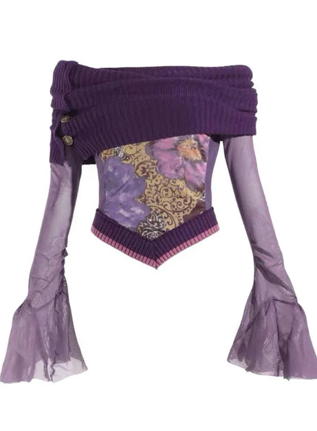 Violet Witch Samttop