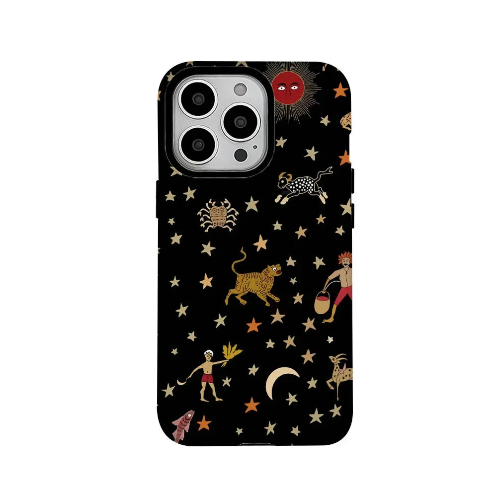Zodiac Star Pattern iPhone Case