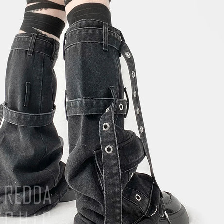 Cyberpunk Chaos Buckle Leg Warmers