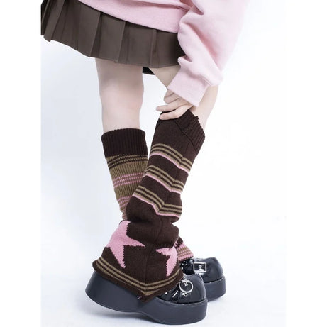 Retro Grunge Knit Leg Warmers