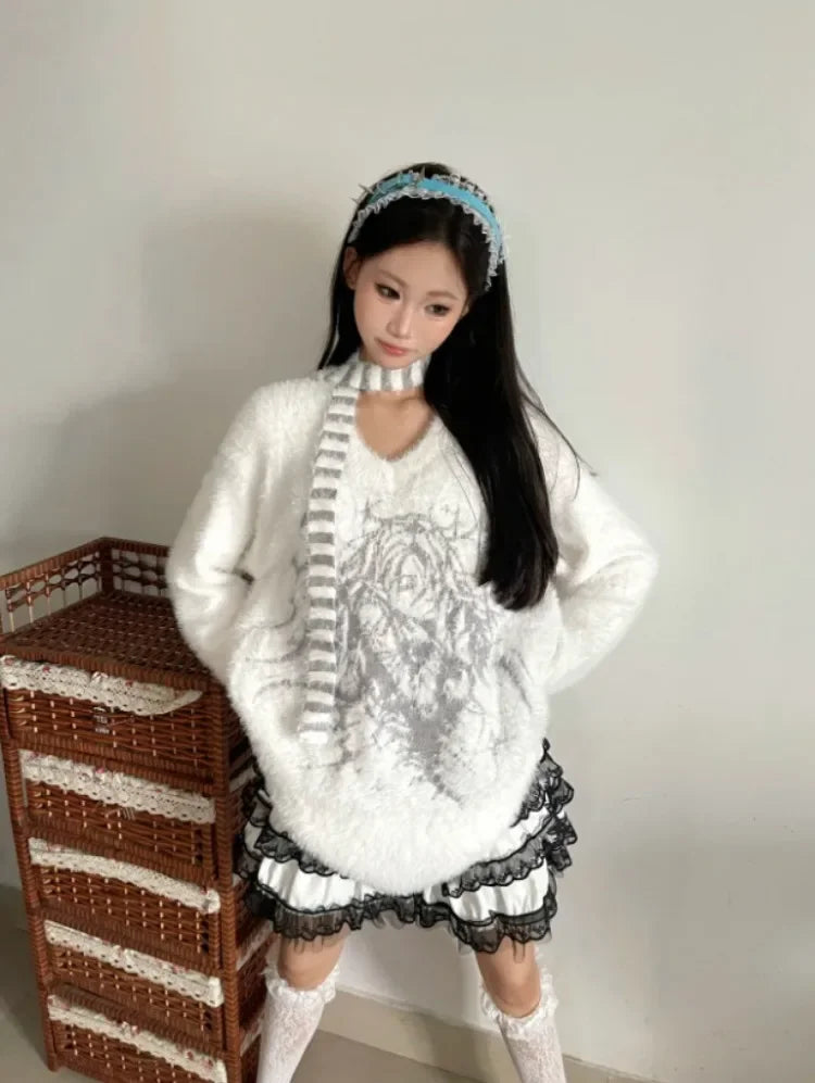 Ethereal Frost Knit Sweater