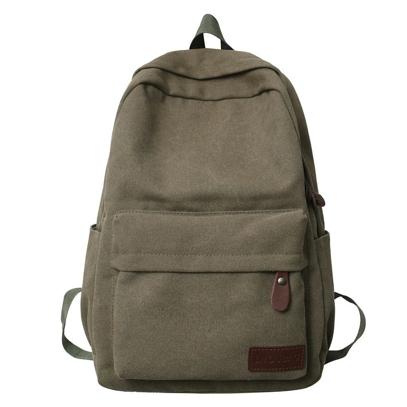 Classic Sand Canvas Backpack