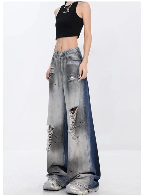 Ashen Ruin slitna jeans