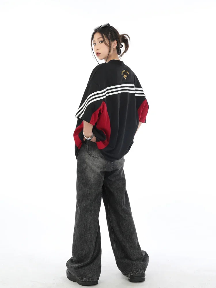 Oversized Varsity Sport Jersey Top