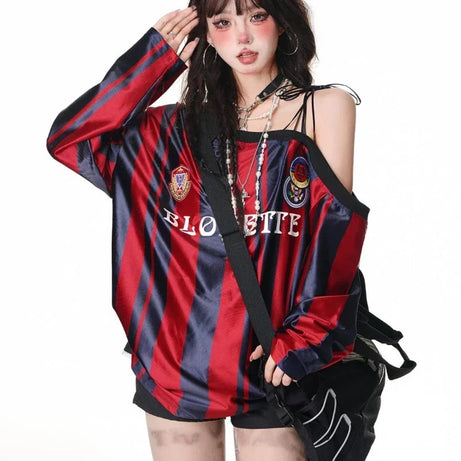 Vintage Off Shoulder Sweatshirts