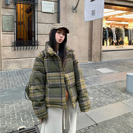 Forest Check Puffer Jacket