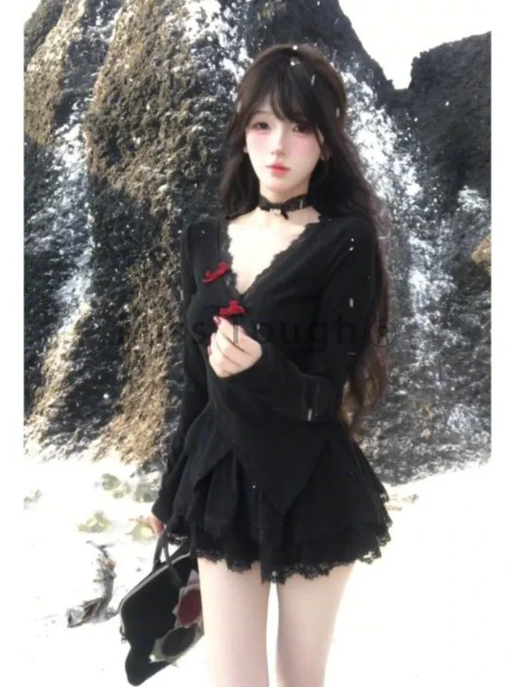 Midnight Doll Lace Set