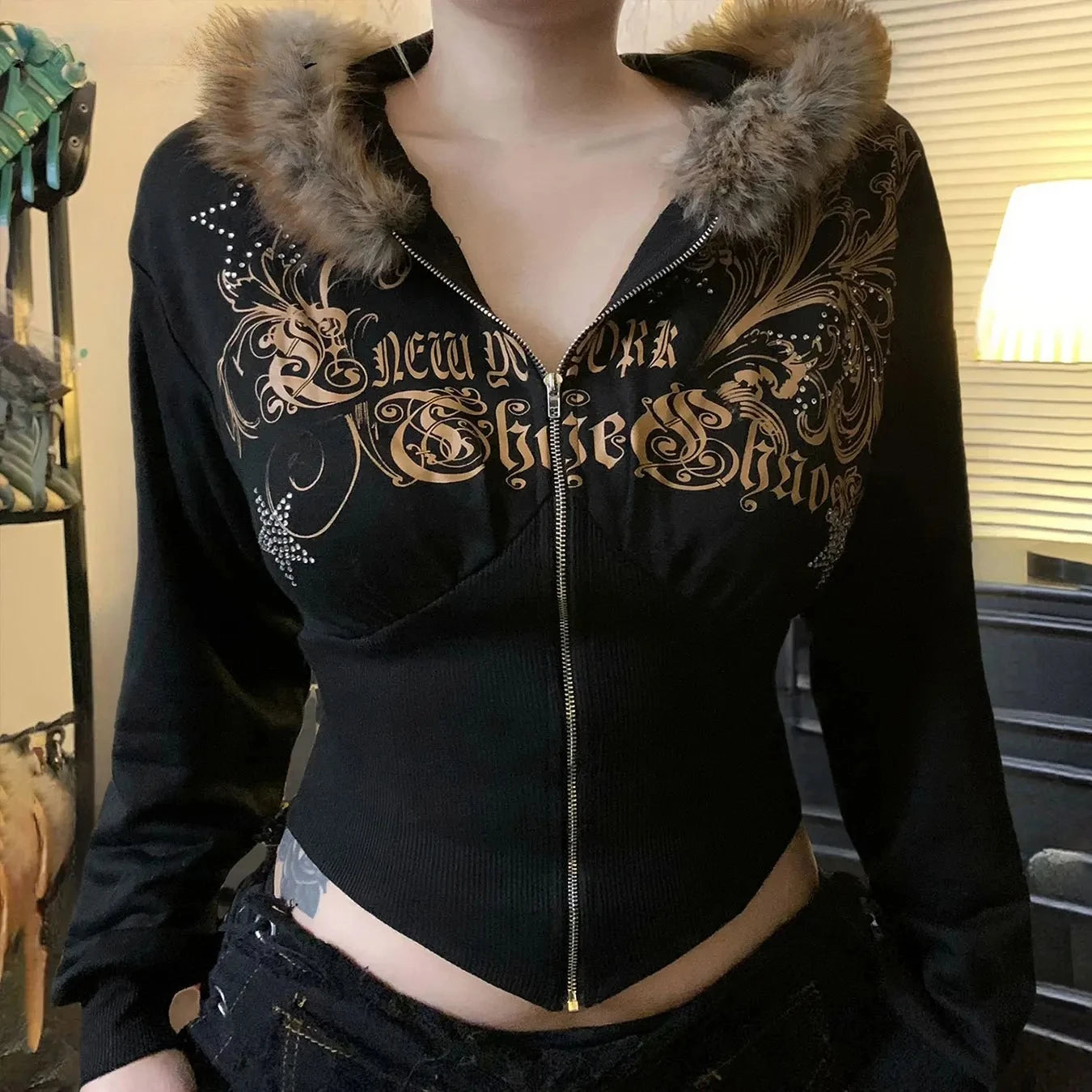 Glam Curse Corset Hoodie
