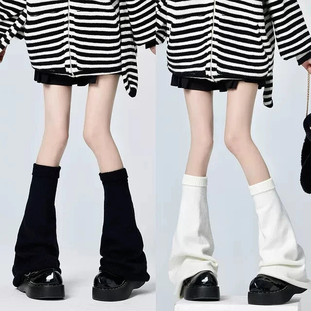 Violet Chaos Strapped Leg Warmers