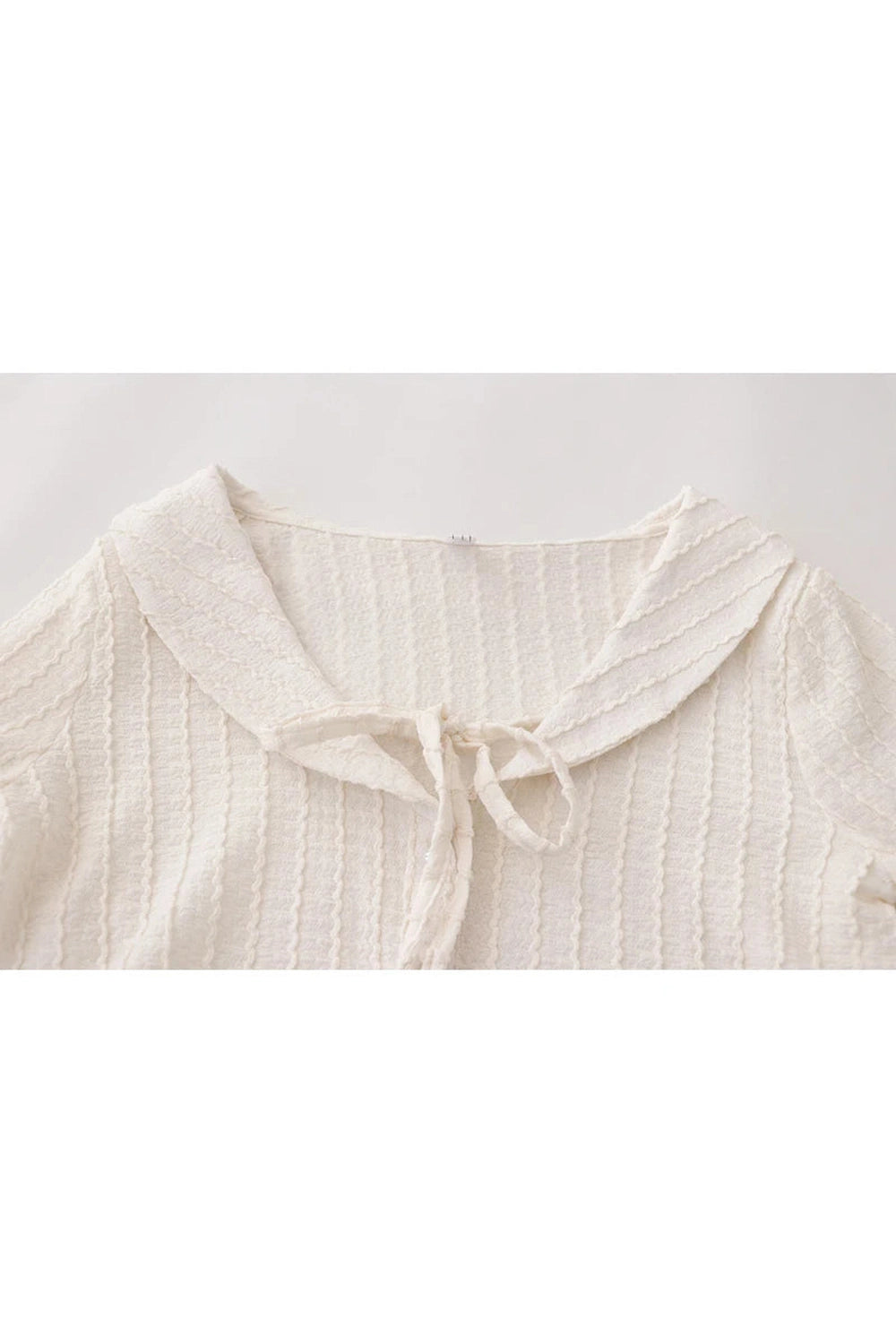 Y2k Ribbon Charm Cropped Blouse