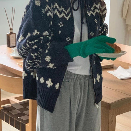 Cozy Nordic Zip Cardigan