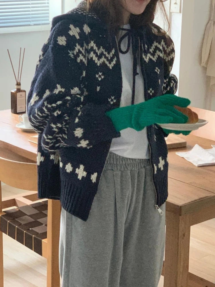 Cozy Nordic Zip Cardigan