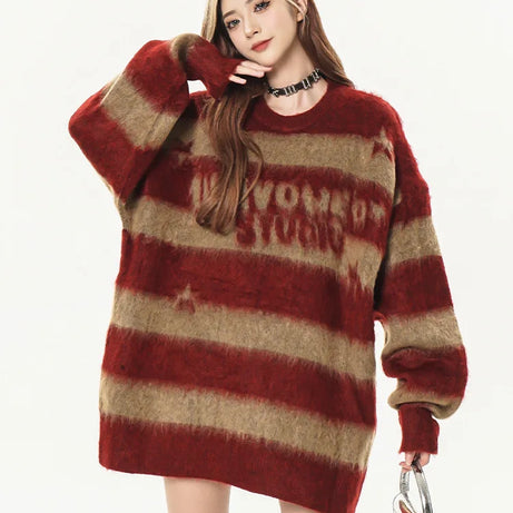 Retro Rebel Striped Sweater