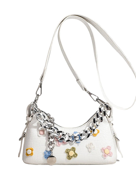 Punk Bloom Chain Shoulder Bag