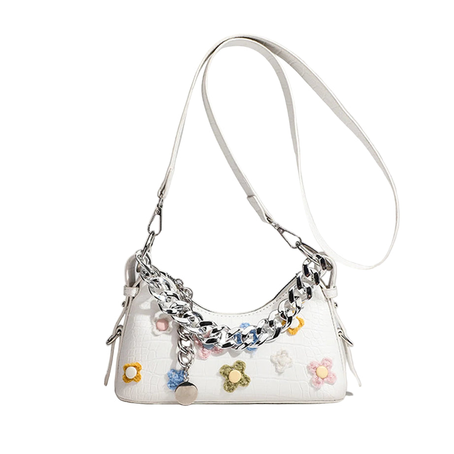 Punk Bloom Chain Shoulder Bag