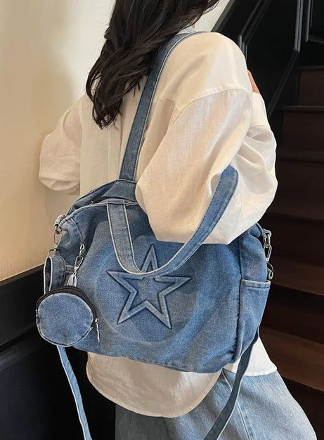 Blue Nova Star Shoulder Bag