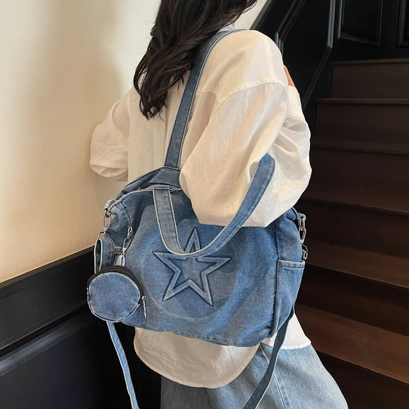 Blue Nova Star Shoulder Bag