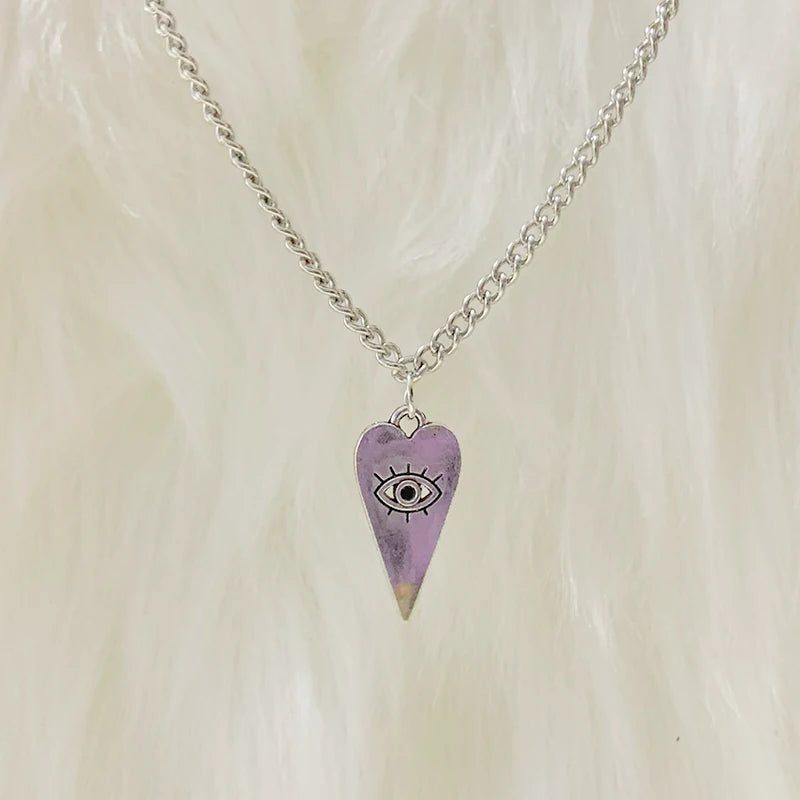 Mystic Heart Pendant Layered Necklaces