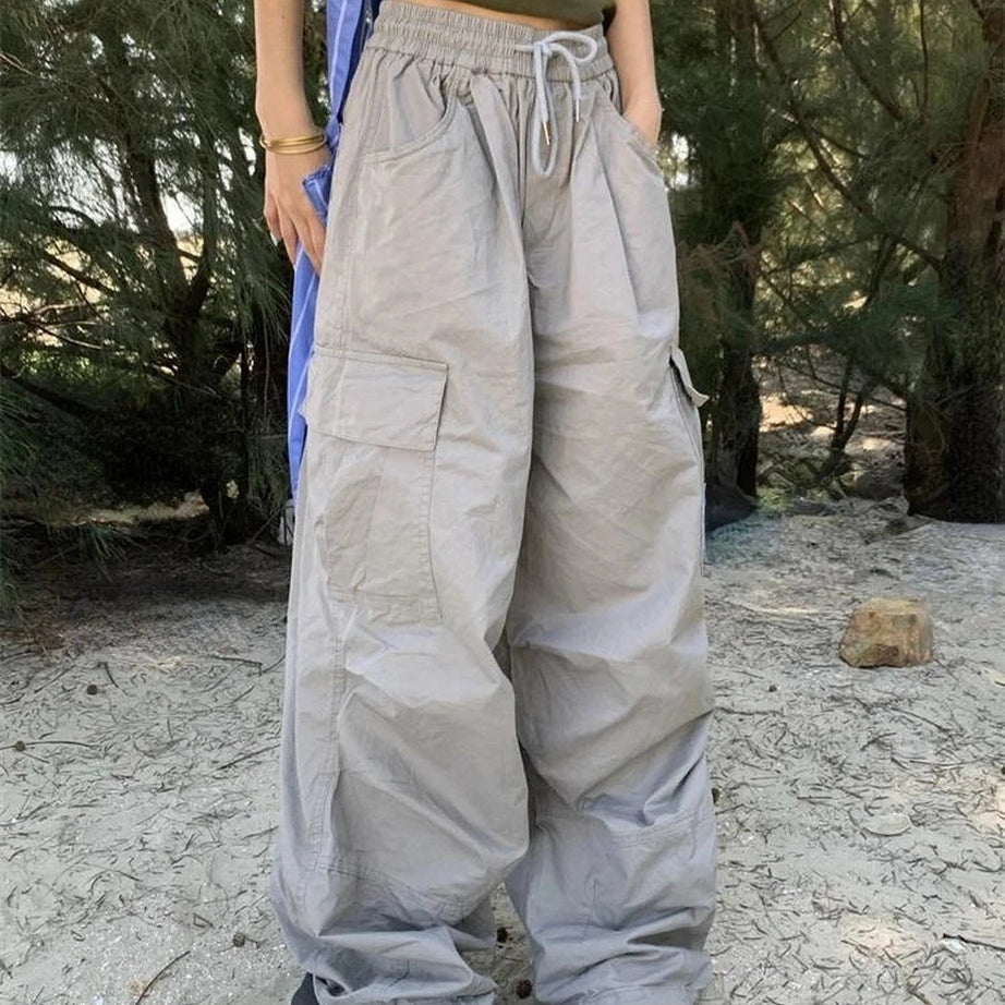 Oversized Cargo Parachute Pants