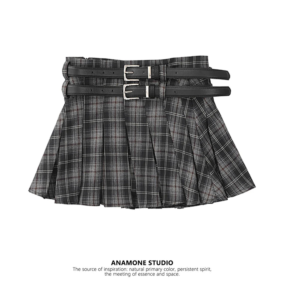 Midnight Prep Pleated Skirt