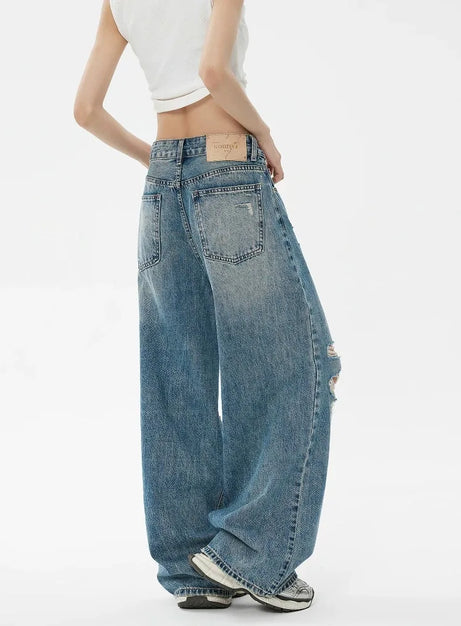 American Retro Ripped  Jeans