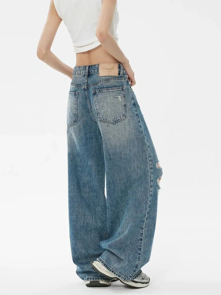 American Retro Ripped  Jeans