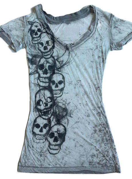 Kuslig kaskad-dödskalletopp