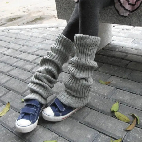 Cozy Ribbed Slouch Leg Warmers