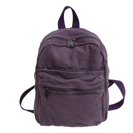 Lilac Mini Canvas Backpack