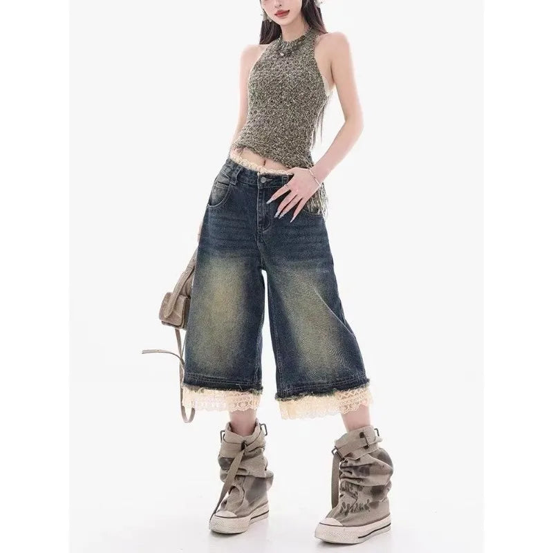 Softcore Wide Jean Shorts