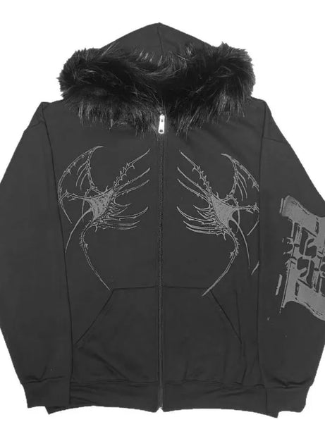 Venom Spire Fur Hoodie