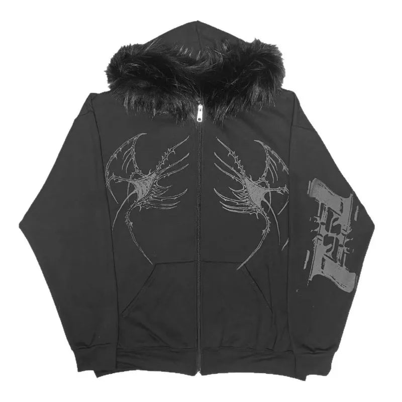 Venom Spire Fur Hoodie
