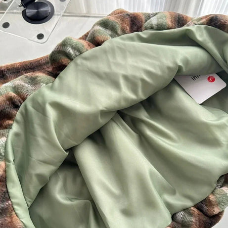 Forest Charm Plaid Skirt Set