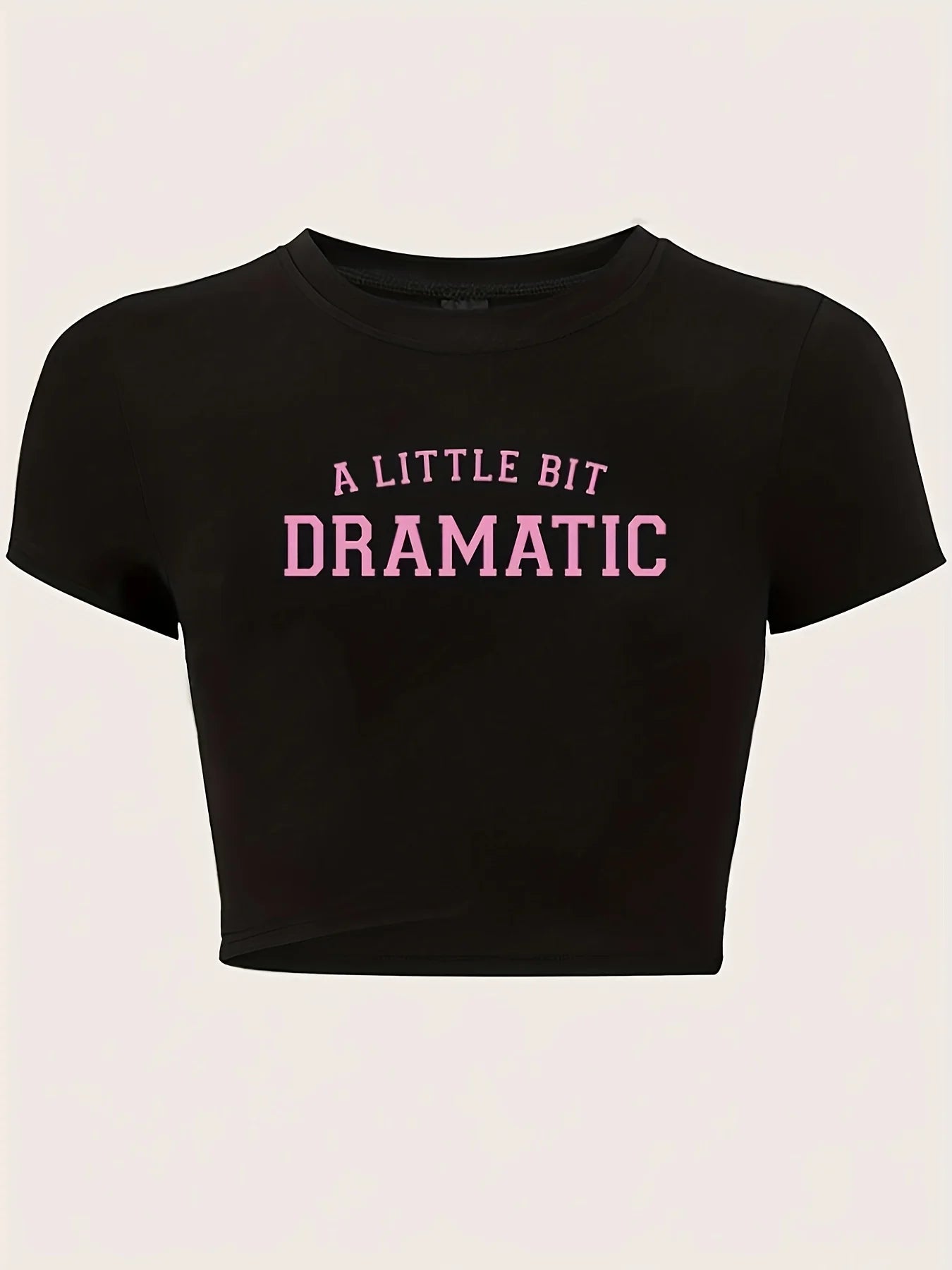 Dramatic Mood Graphic Crop Top