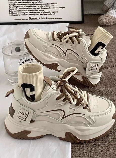 Monochrome Motion Sneakers