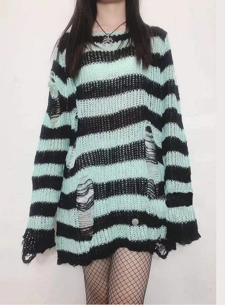 Grunge Candy Randig tröja