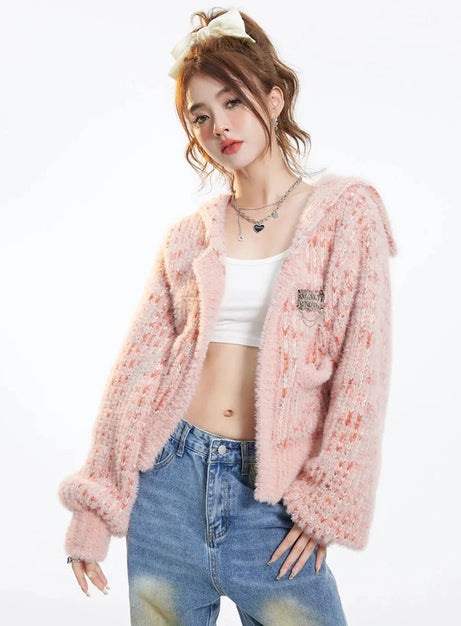 Peachy Blush Coquette Cardigan