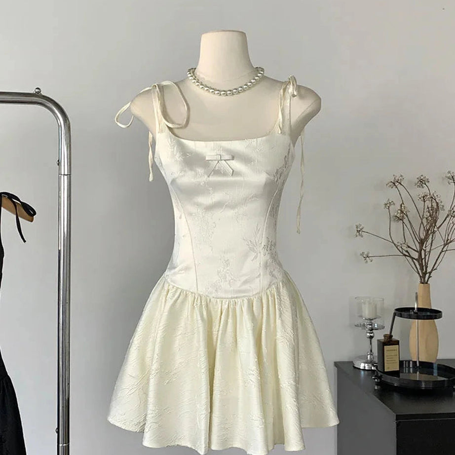 Y2k Charming Lace-Up Princess Dress