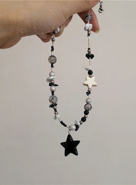 Cosmic Noir Layered Necklace Set
