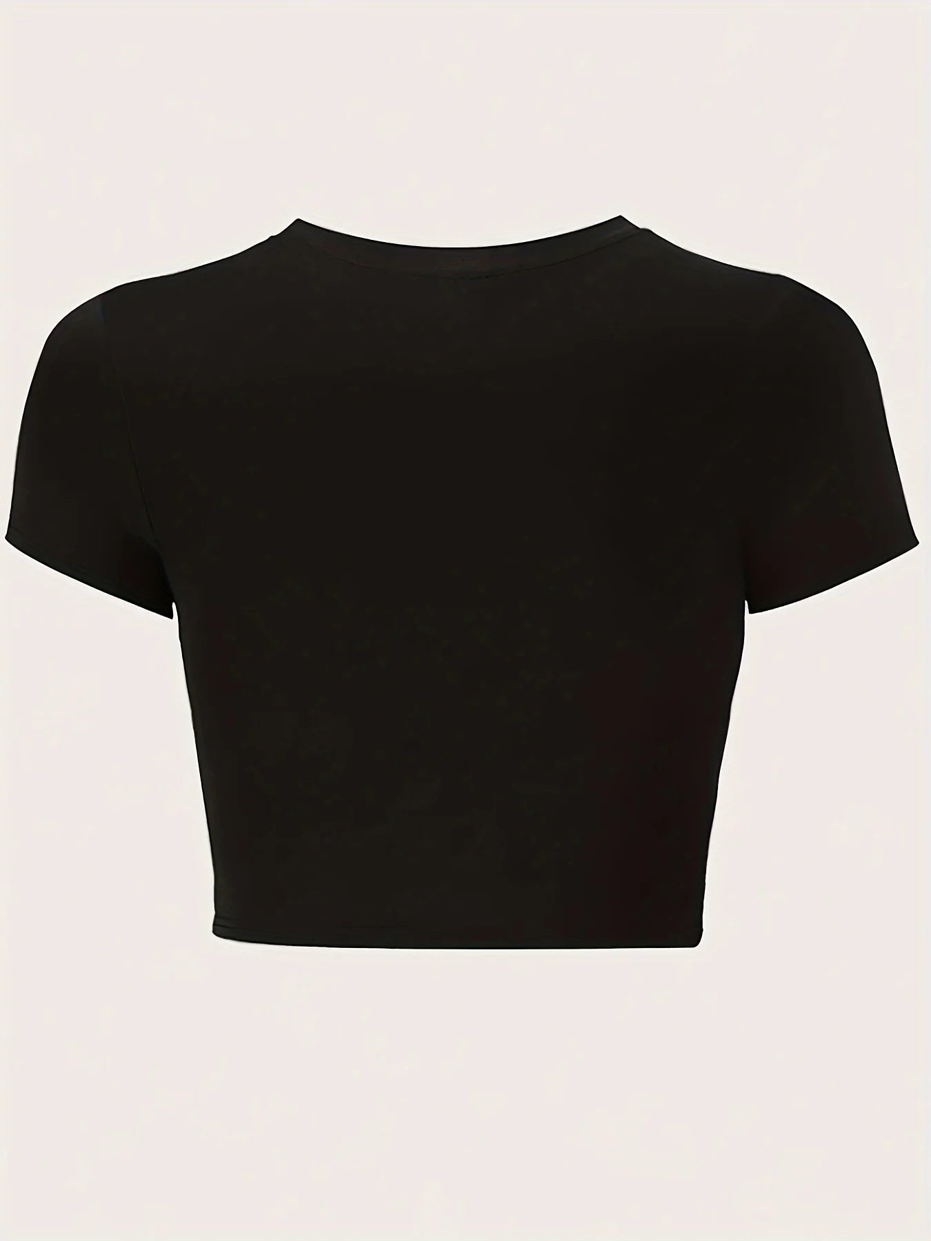 Dramatic Mood Graphic Crop Top