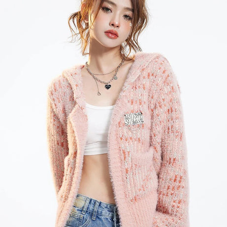 Peachy Blush Coquette Cardigan