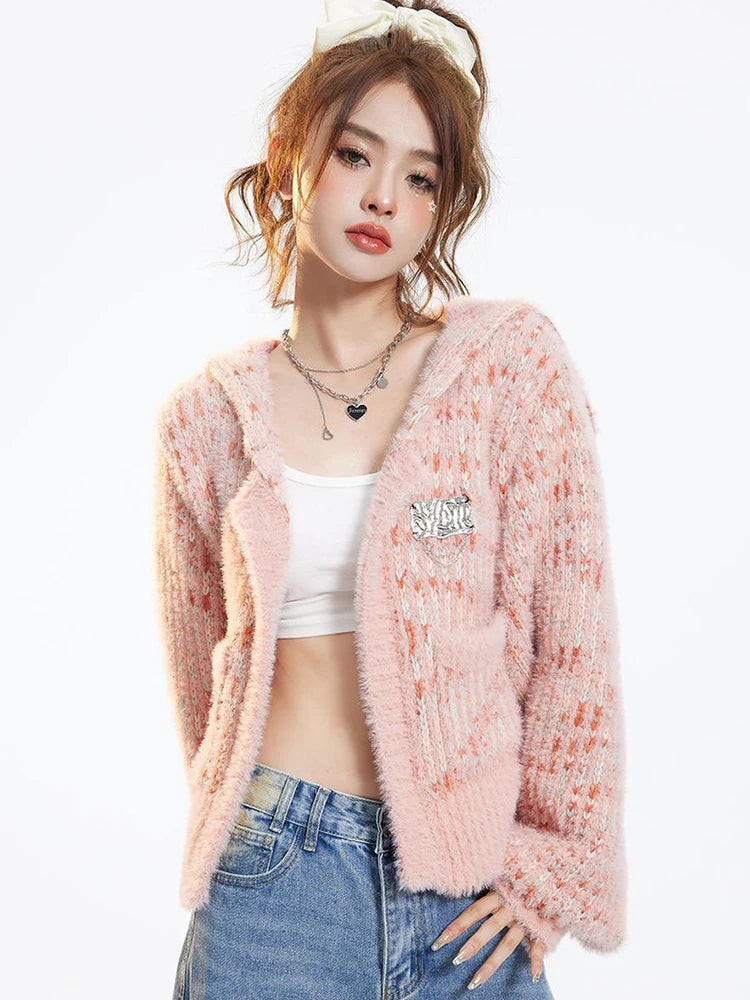 Peachy Blush Coquette Cardigan