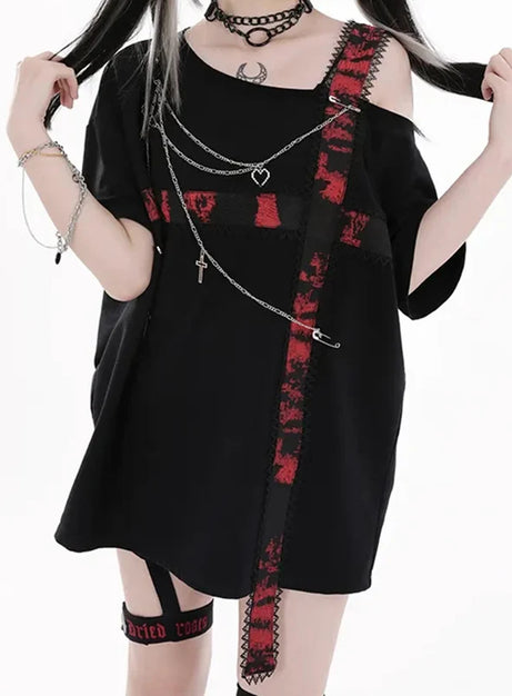 Bloodline Slash Grunge Top