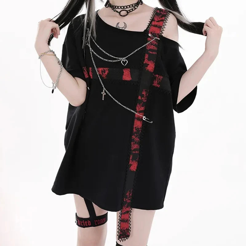 Bloodline Slash Grunge Top