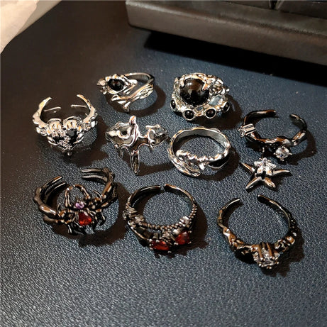 Gothic Nightfall Rings