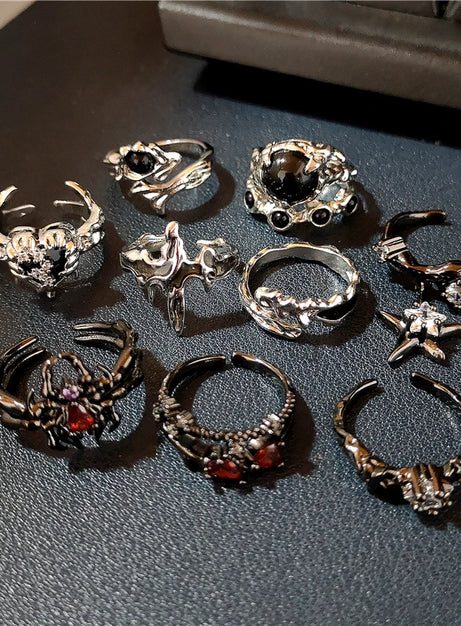 Gothic Nightfall Rings