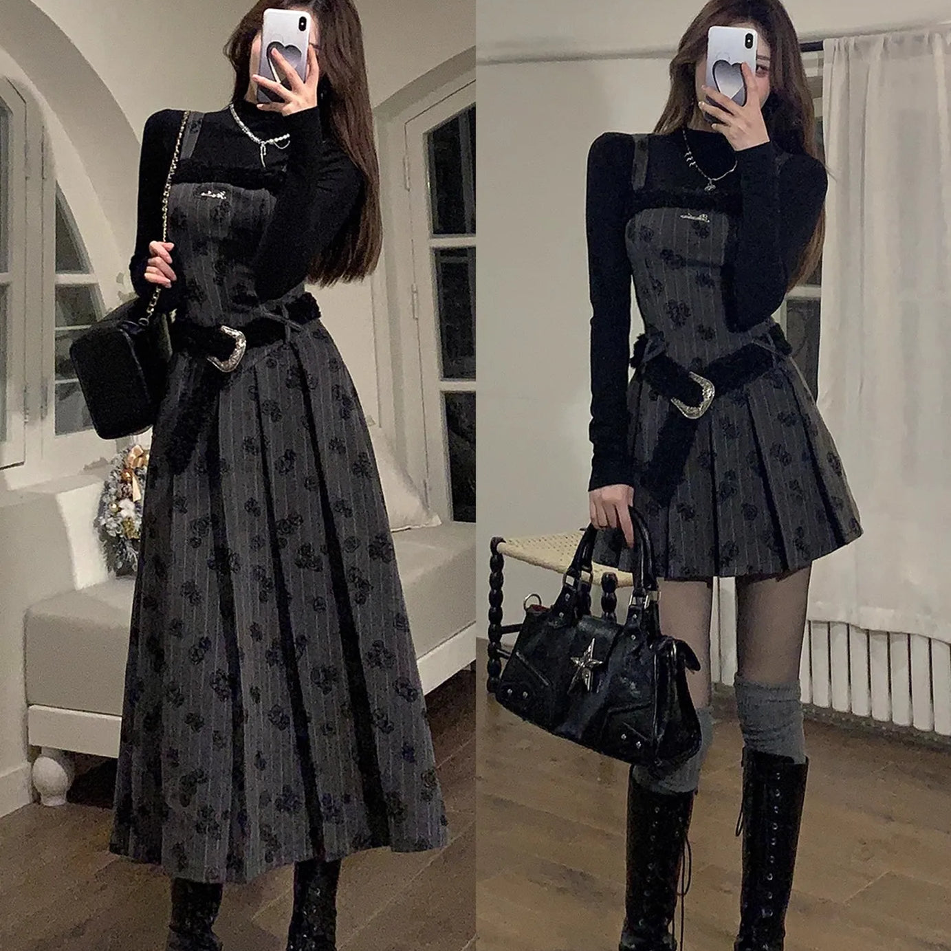 Velvet Rose Gothic Dress