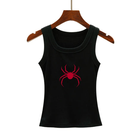 Rotes Witwen-Tanktop